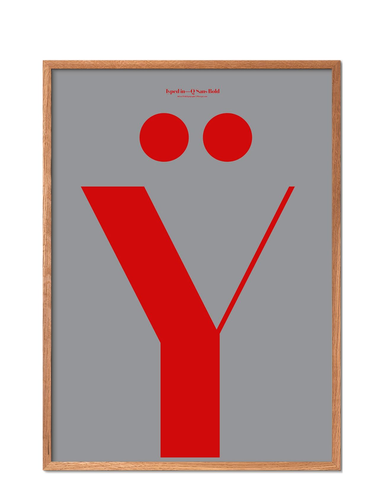 Ilwt-Y Patterned Poster & Frame