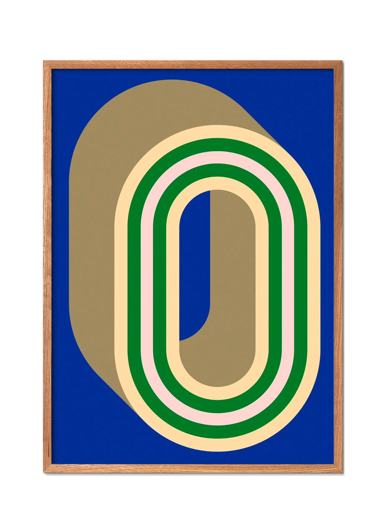 Pop-O-2 Patterned Poster & Frame