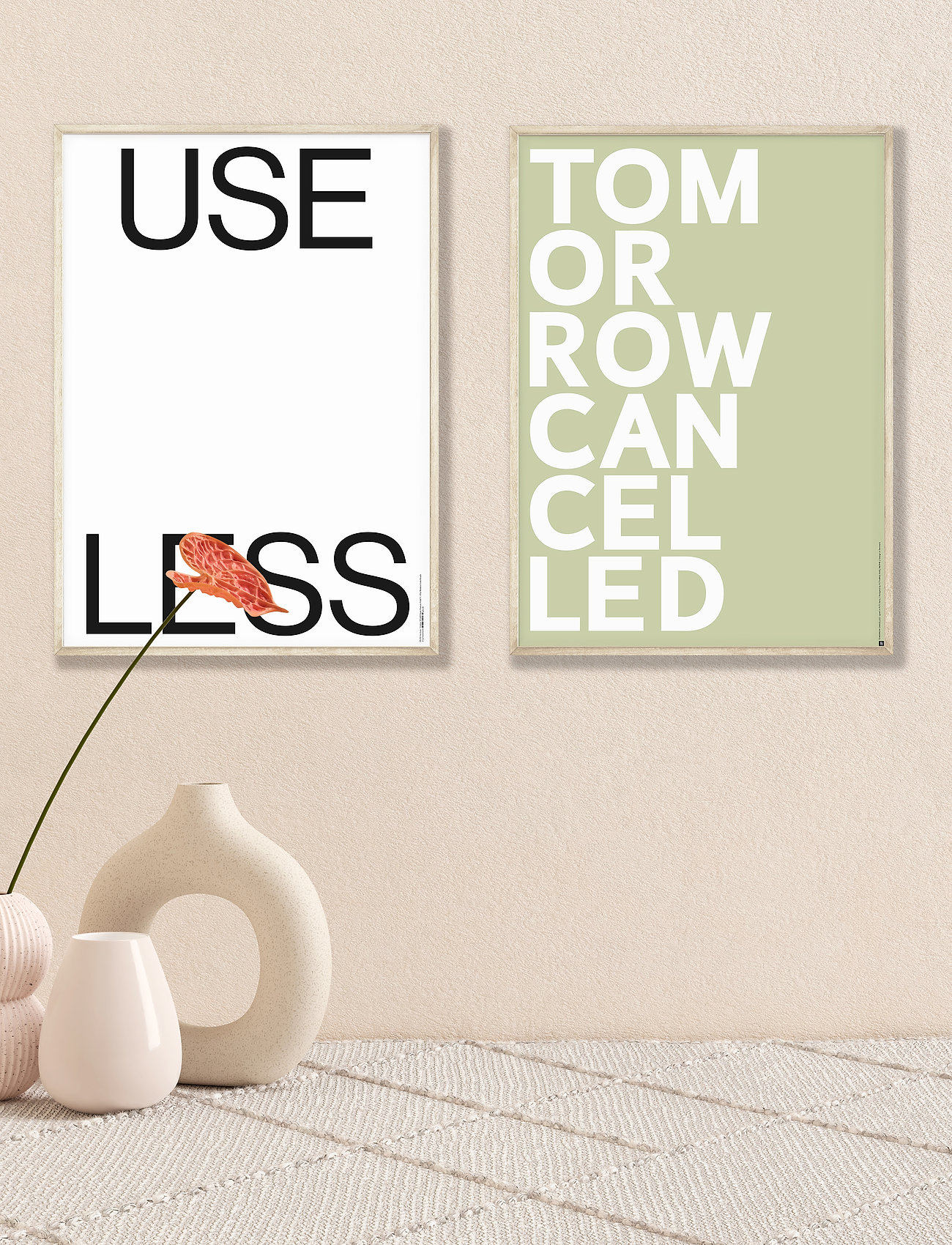 Poster & Frame St-Tomorrow-Cancelled-Light-Green, 70X100 cm, Green, Plakater > Illustrationer, Unisex
