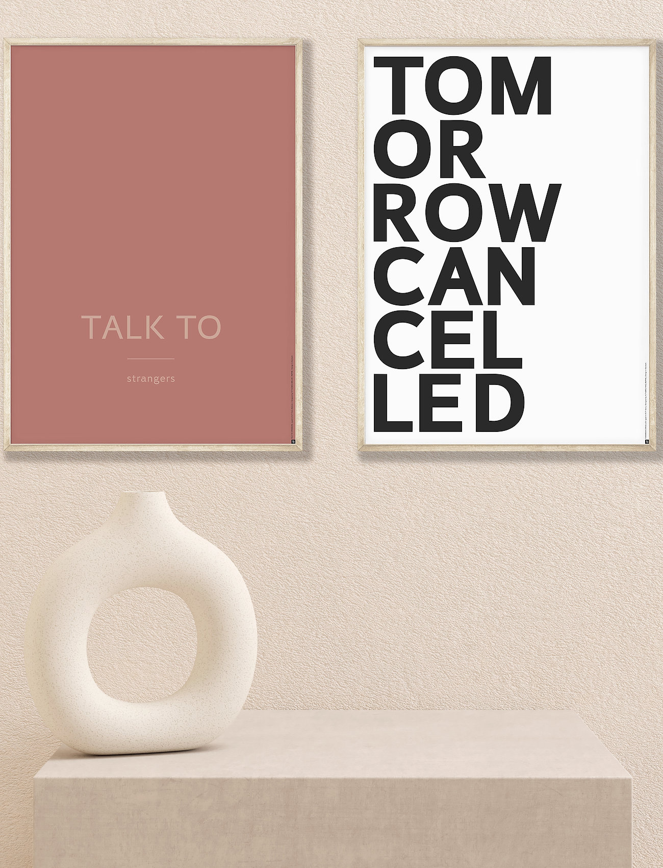 Poster & Frame St-Tomorrow-Cancelled, 70X100 cm, Multi/patterned, Plakater > Sort Og Hvid, Unisex