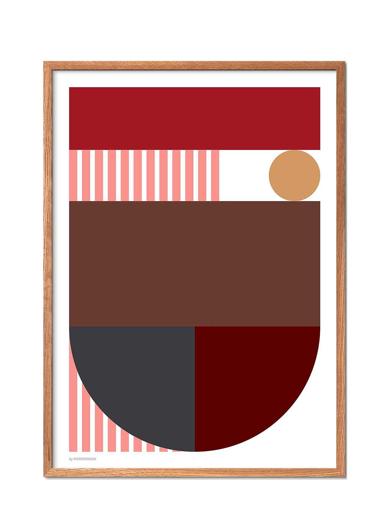 Poster & Frame Shapes 1, 70X100 cm, Multi/patterned, Posters - Graphical Patterns, Unisex