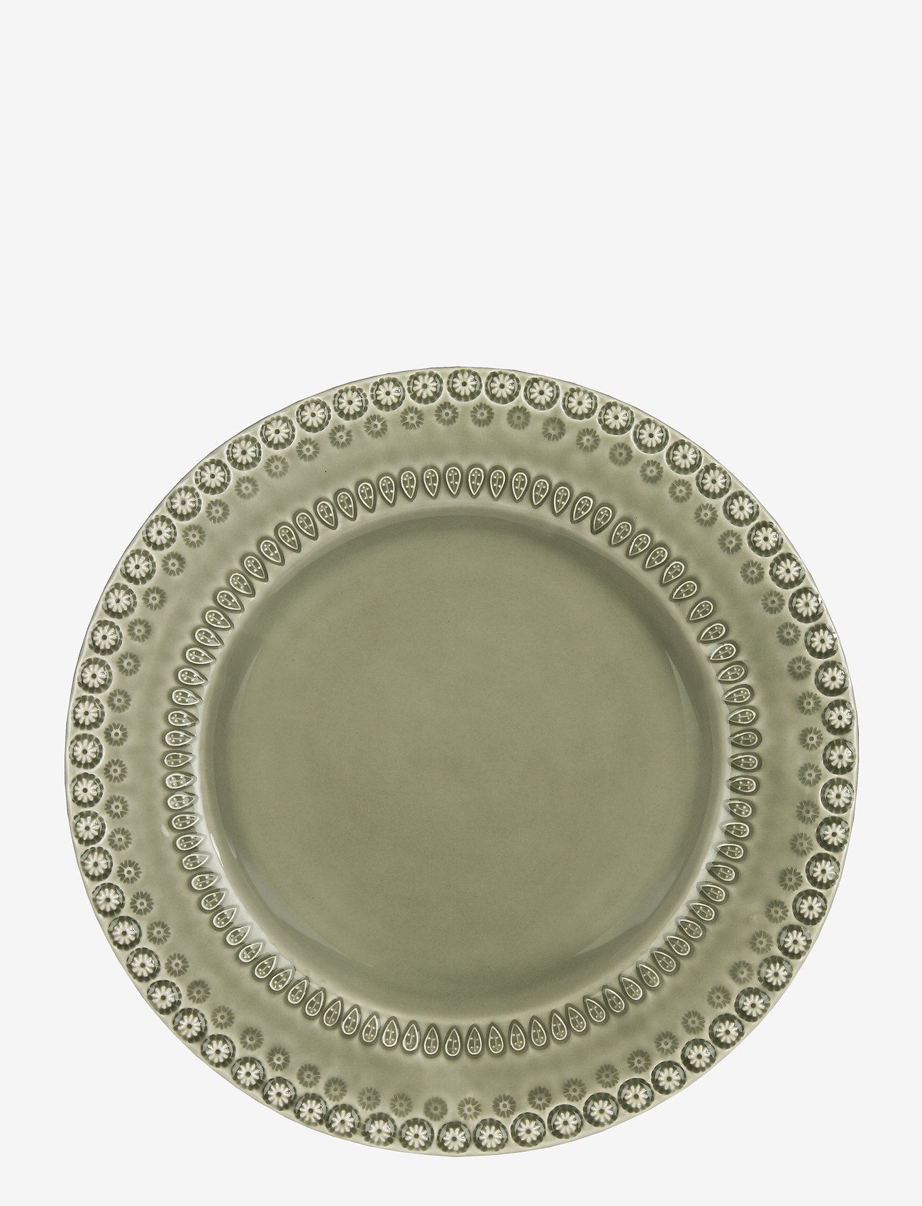 PotteryJo - DAISY Dinnerplate 29 cm 2-PACK - mattallrikar - faded army - 0