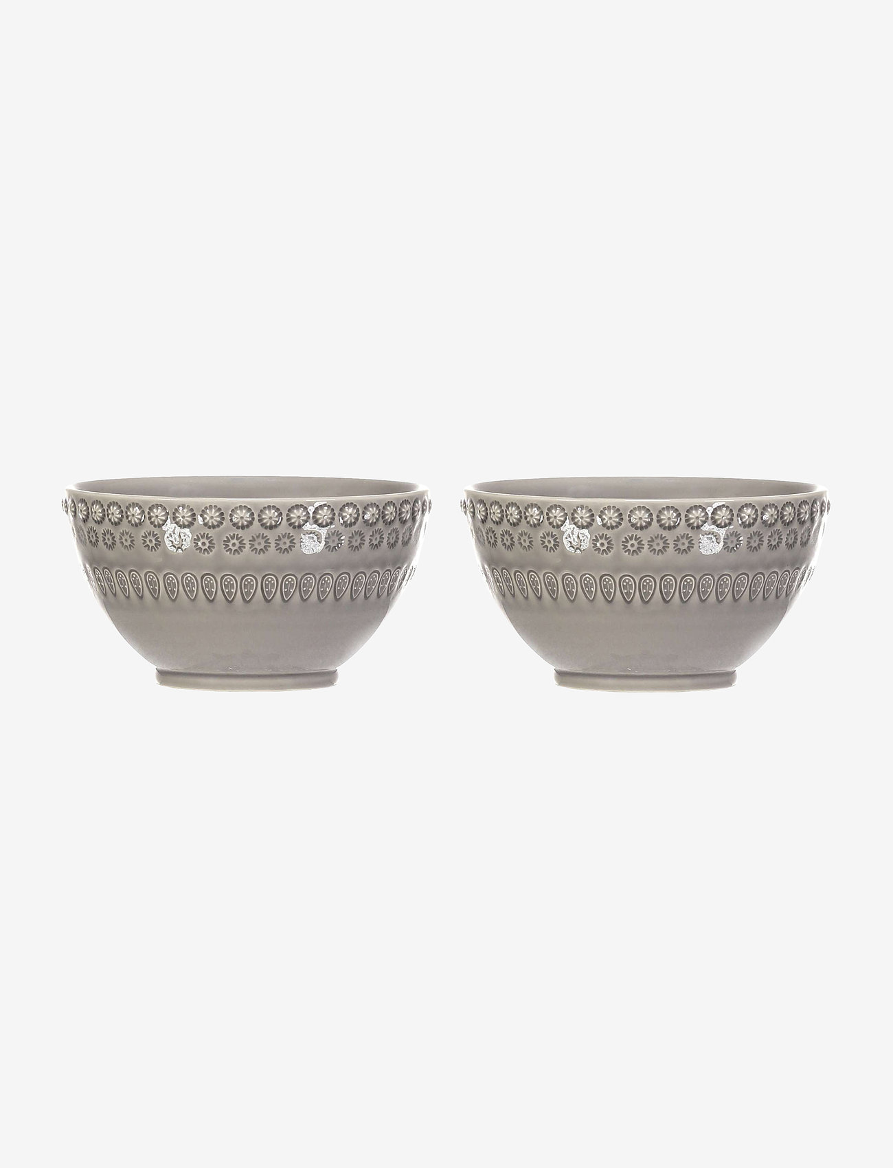 PotteryJo - DAISY Small Bowl 2-PACK - frukostskålar - soft grey - 0