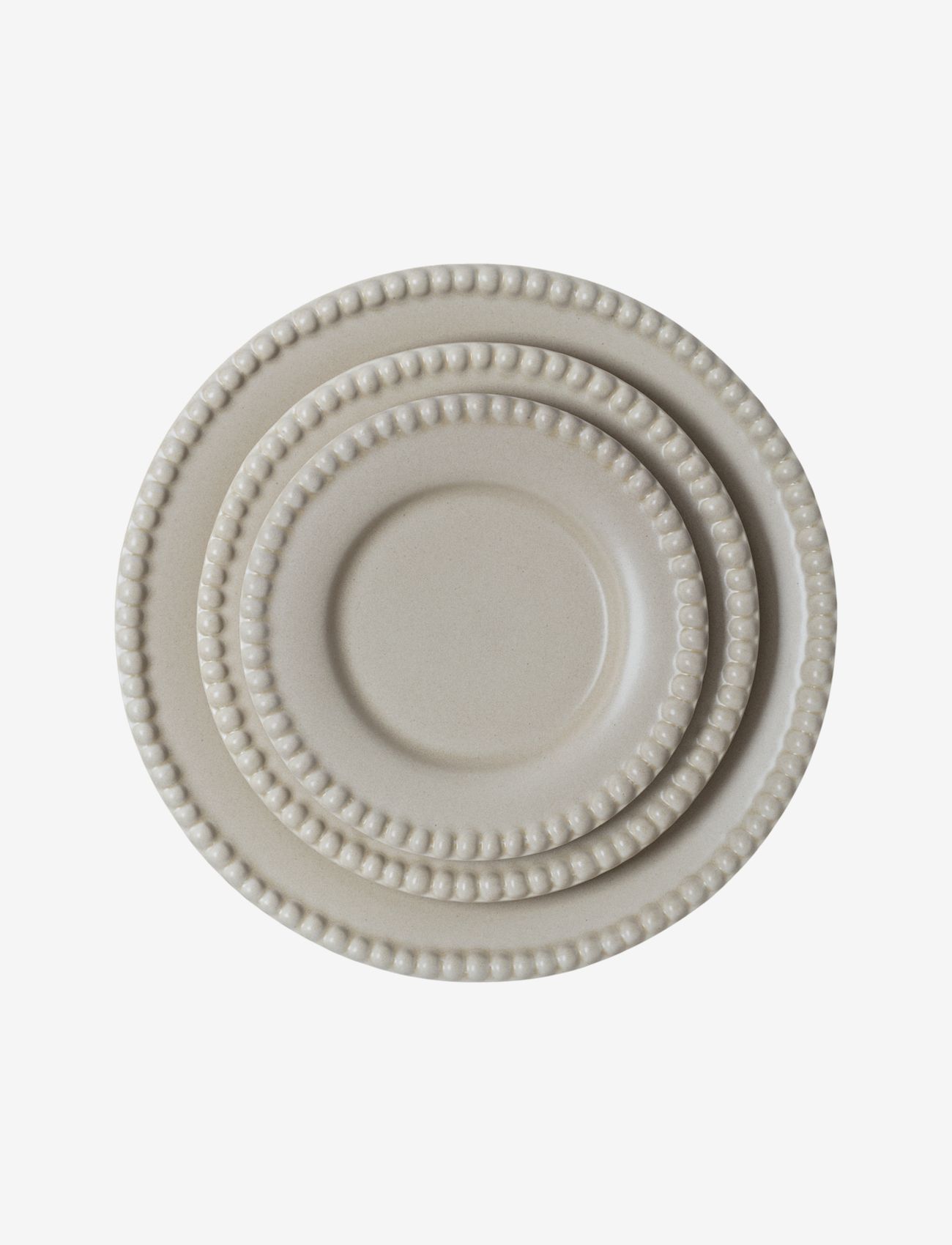 PotteryJo - DARIA Dinnerplate 28 cm stoneware 2-pack - mattallrikar - sand - 1