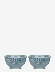 PotteryJo - DAISY Small Bowl 2-PACK - frukostskålar - dusty blue - 0