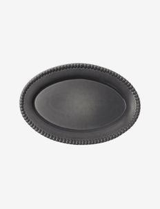 DARIA Oval platter - serveringsfat & uppläggningsfat - clean grey