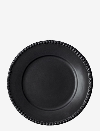 DARIA Dinnerplate 28 cm stoneware 2 -pack - mattallrikar - ink black
