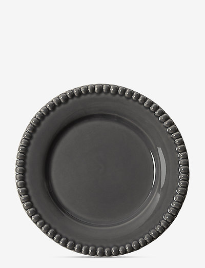 DARIA Dessertplate 22 cm stoneware 2-pack - assietter - clean grey
