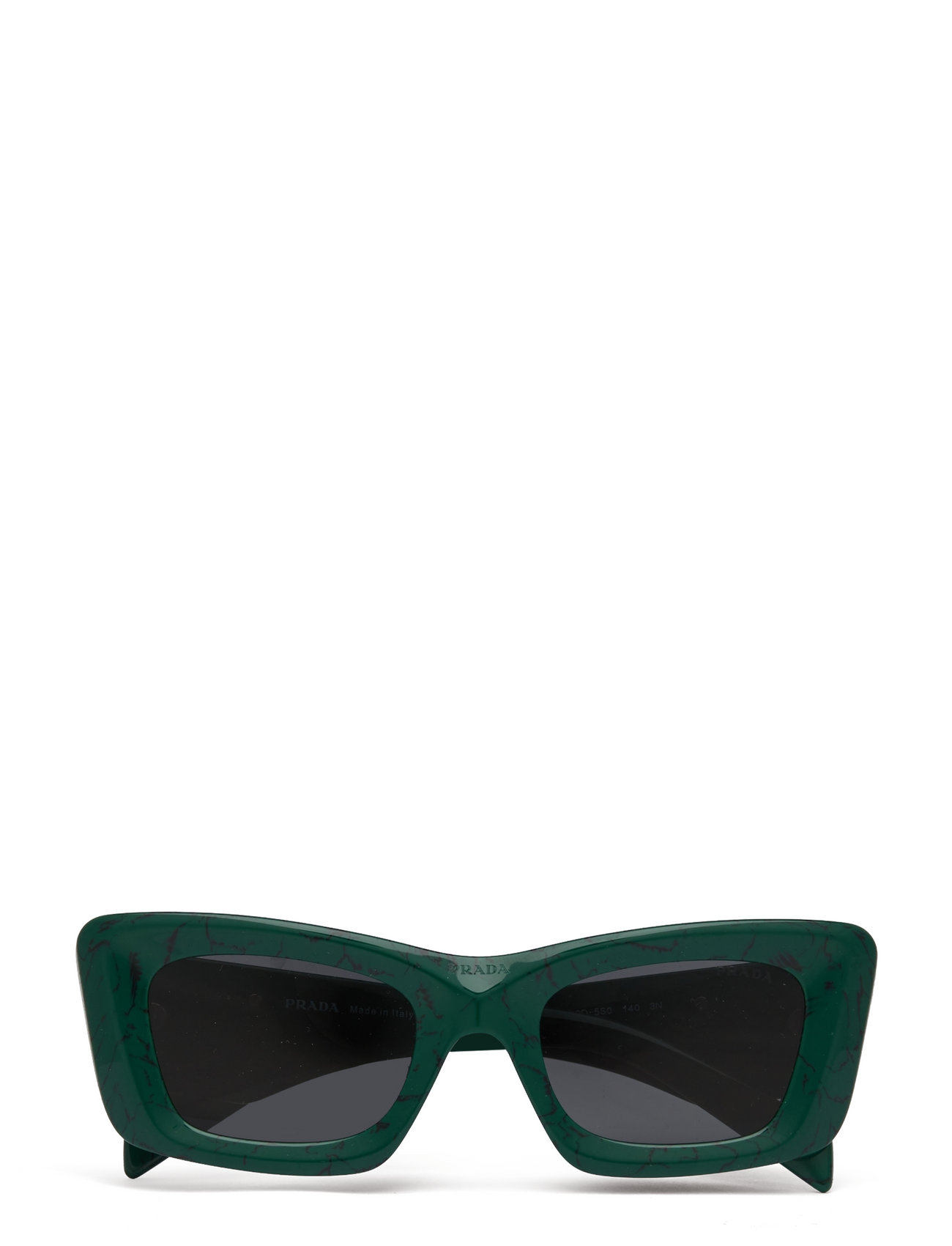  Prada Women's 13ZS Square Sunglasses, Green Marble/Dark Grey,  One Size : Clothing, Shoes & Jewelry