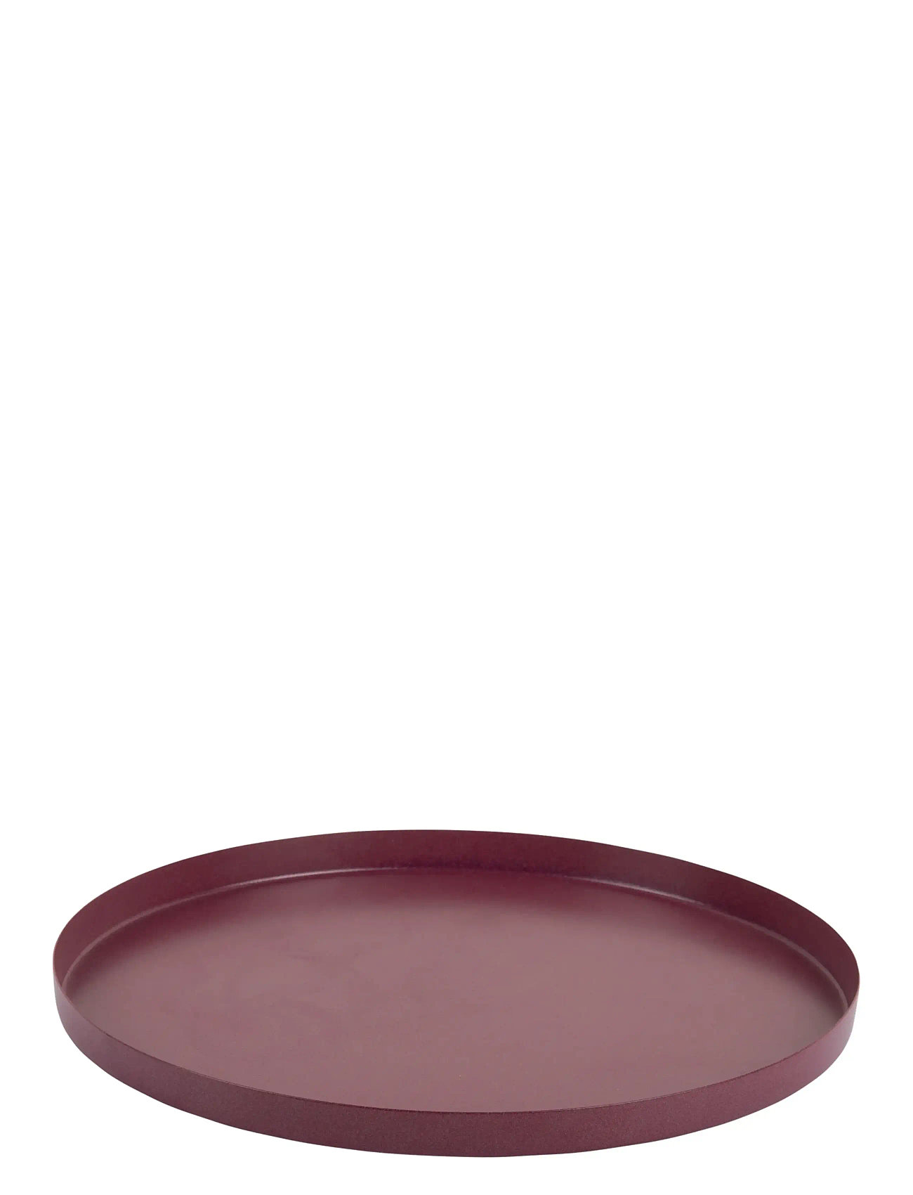 present time Tray Servir Round Extra Small, Ø 25 cm, Burgundy, Spisesteder Og Bordtilbehør > Bakker, Unisex