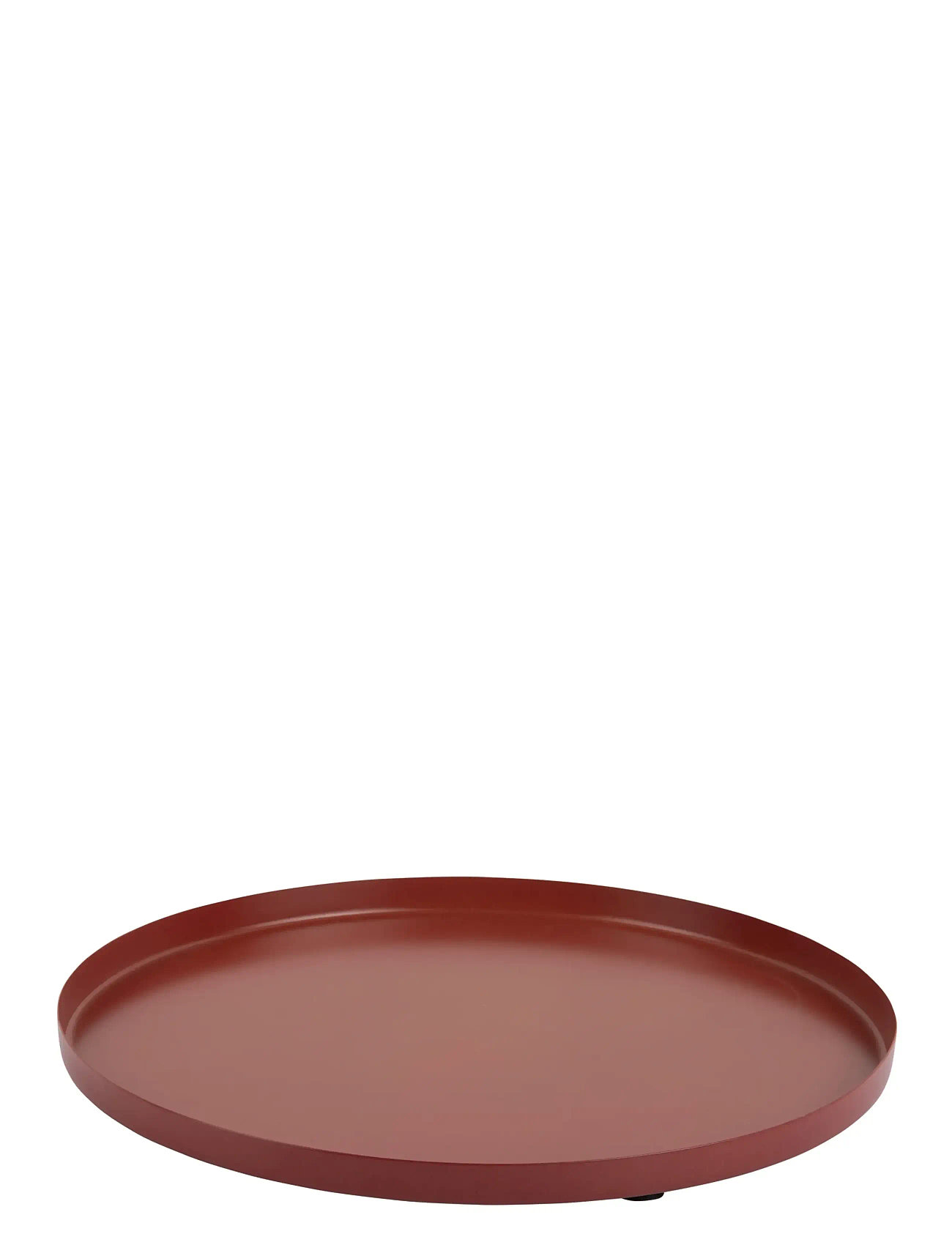 present time Tray Servir Round Small, Ø 30 cm, Burgundy, Spisesteder Og Bordtilbehør > Bakker, Unisex