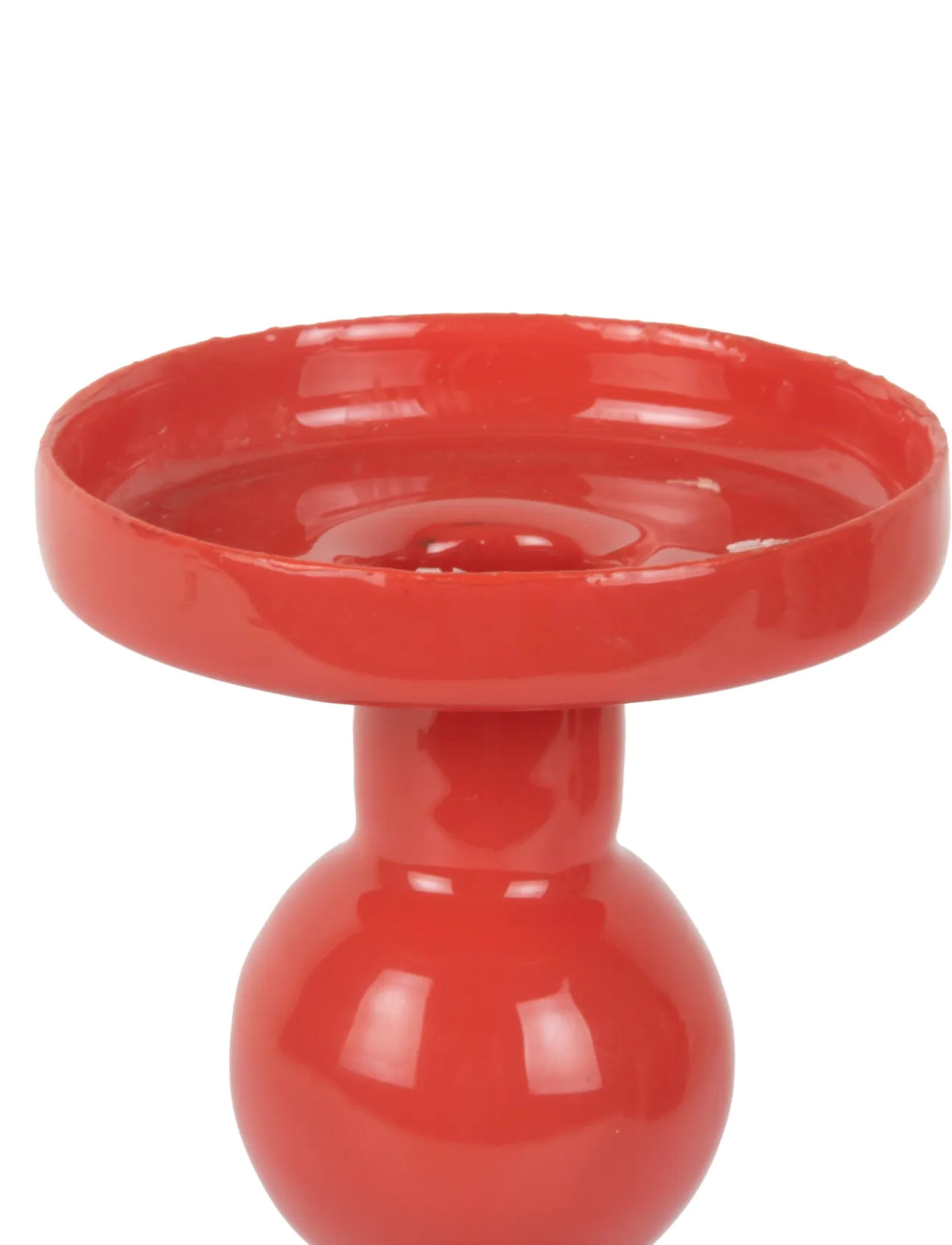 present time Candle Holder Funky Small, H 15 cm, Red, Lysestager & Lanterner > Lysestager, Unisex