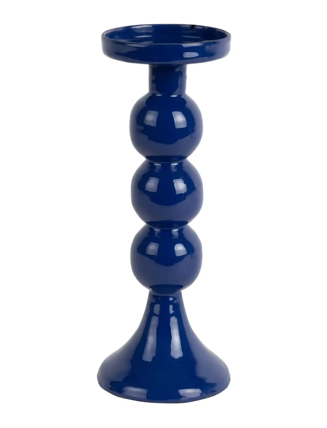 present time Candle Holder Funky Large, H 23 cm, Navy, Lysestager & Lanterner > Lysestager, Unisex
