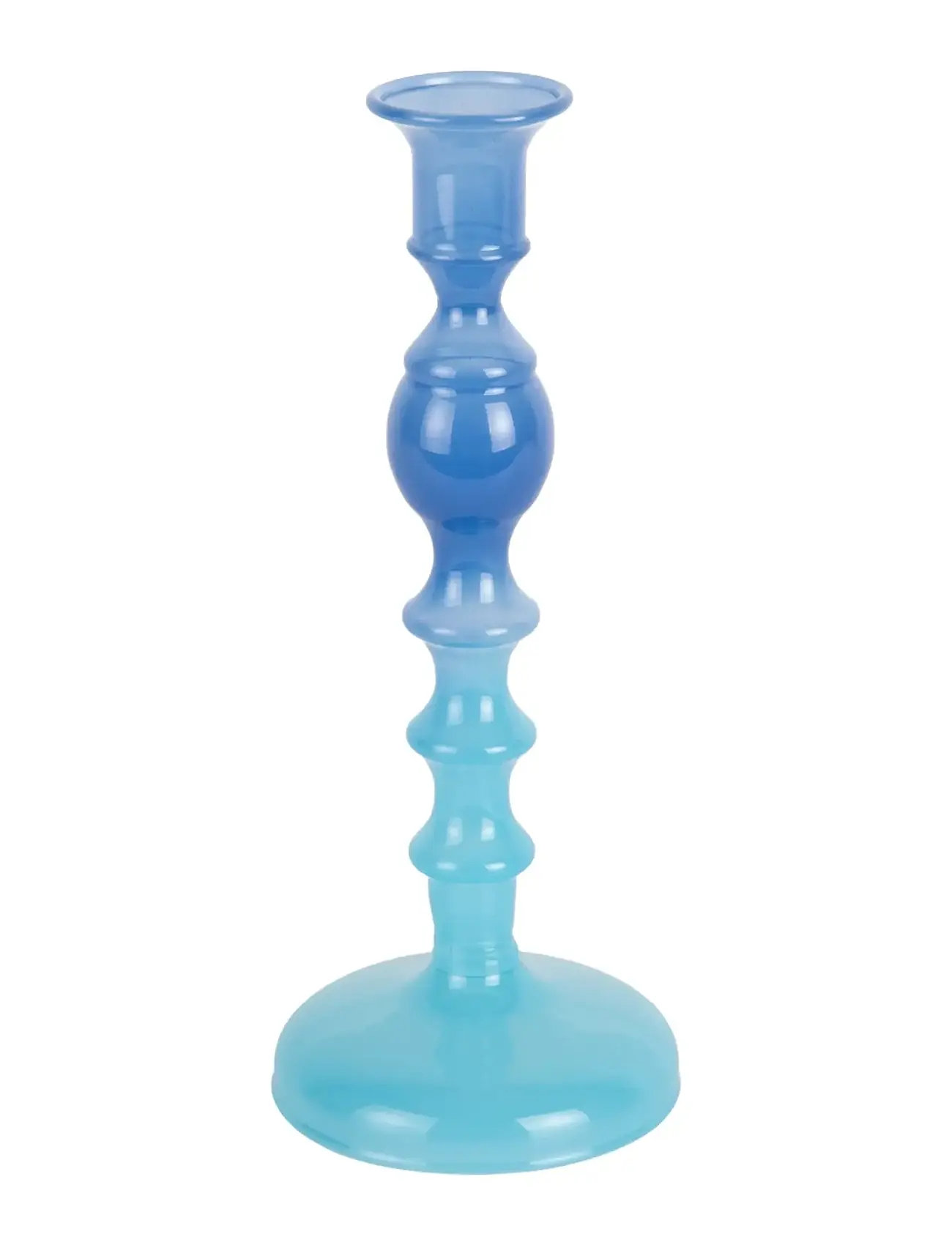 present time Candle Holder Grato Mecer Medium, H 23 cm, Blue, Lysestager & Lanterner > Lysestager, Unisex