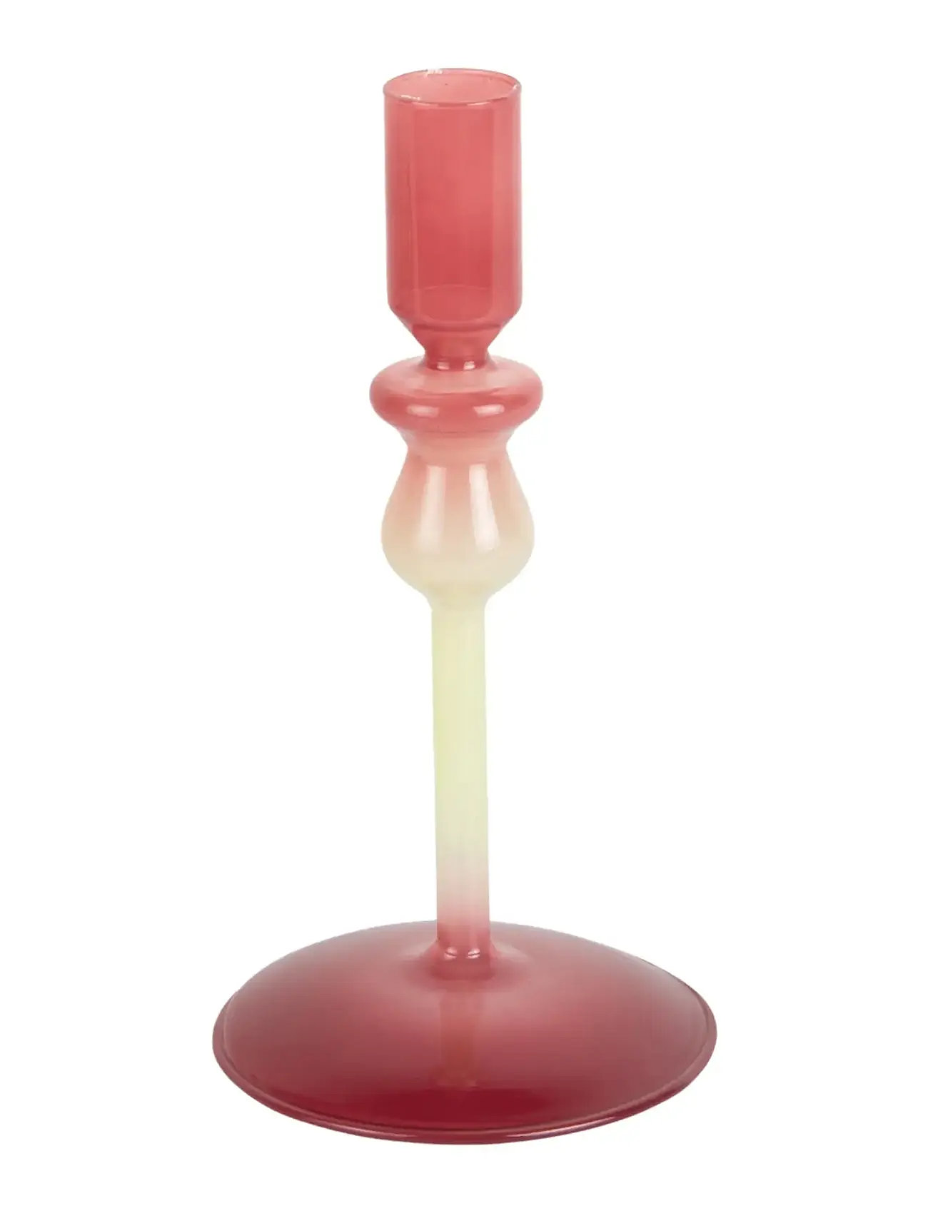 present time Candle Holder Duo Colores Small, H 19 cm, Pink, Lysestager & Lanterner > Lysestager, Unisex