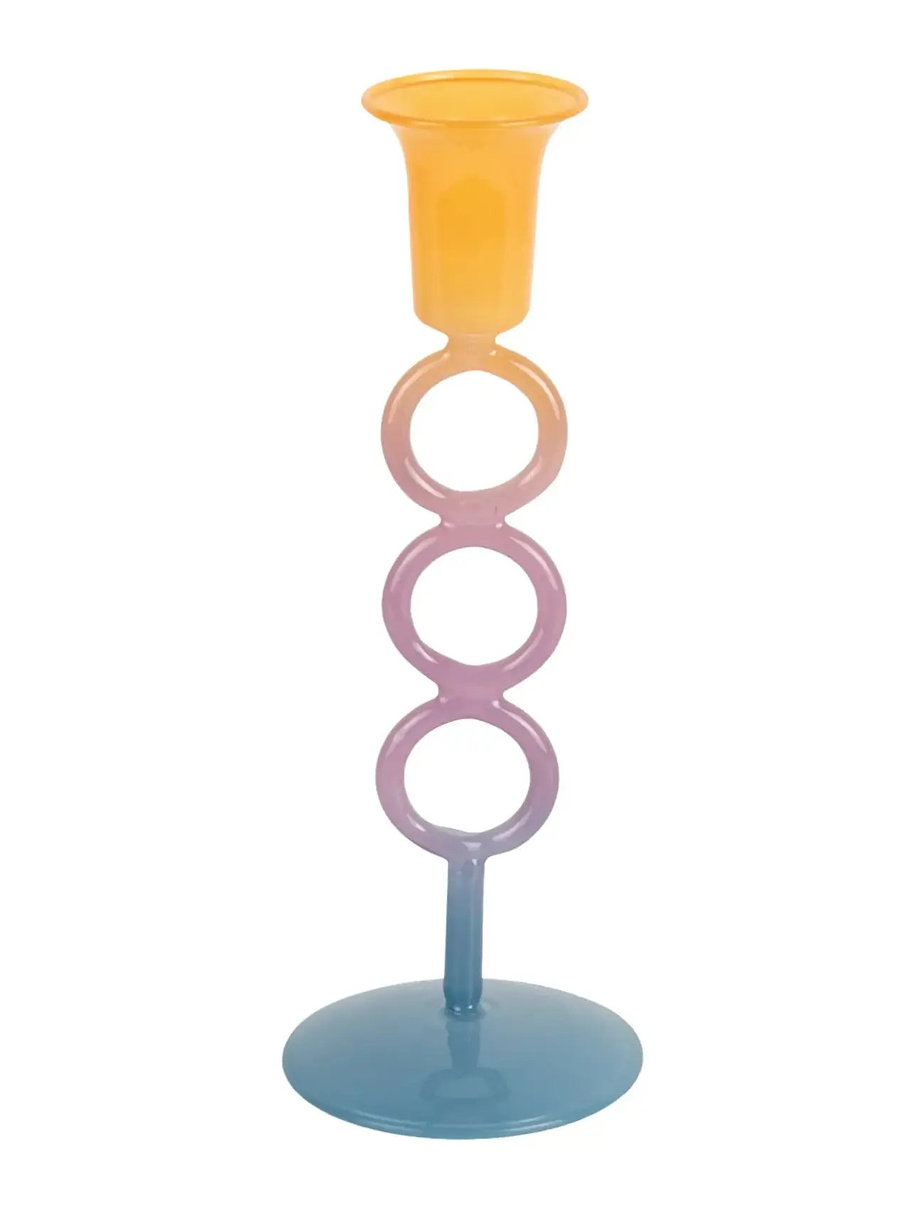present time Candle Holder Anillo Vivo Medium, H 21 cm, Multi/patterned, Lysestager & Lanterner > Fyrfadsstager, Unisex
