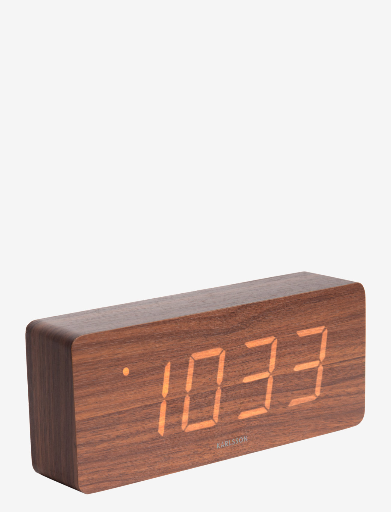 KARLSSON Alarm Clock Tube (Dark Wood) 479 kr