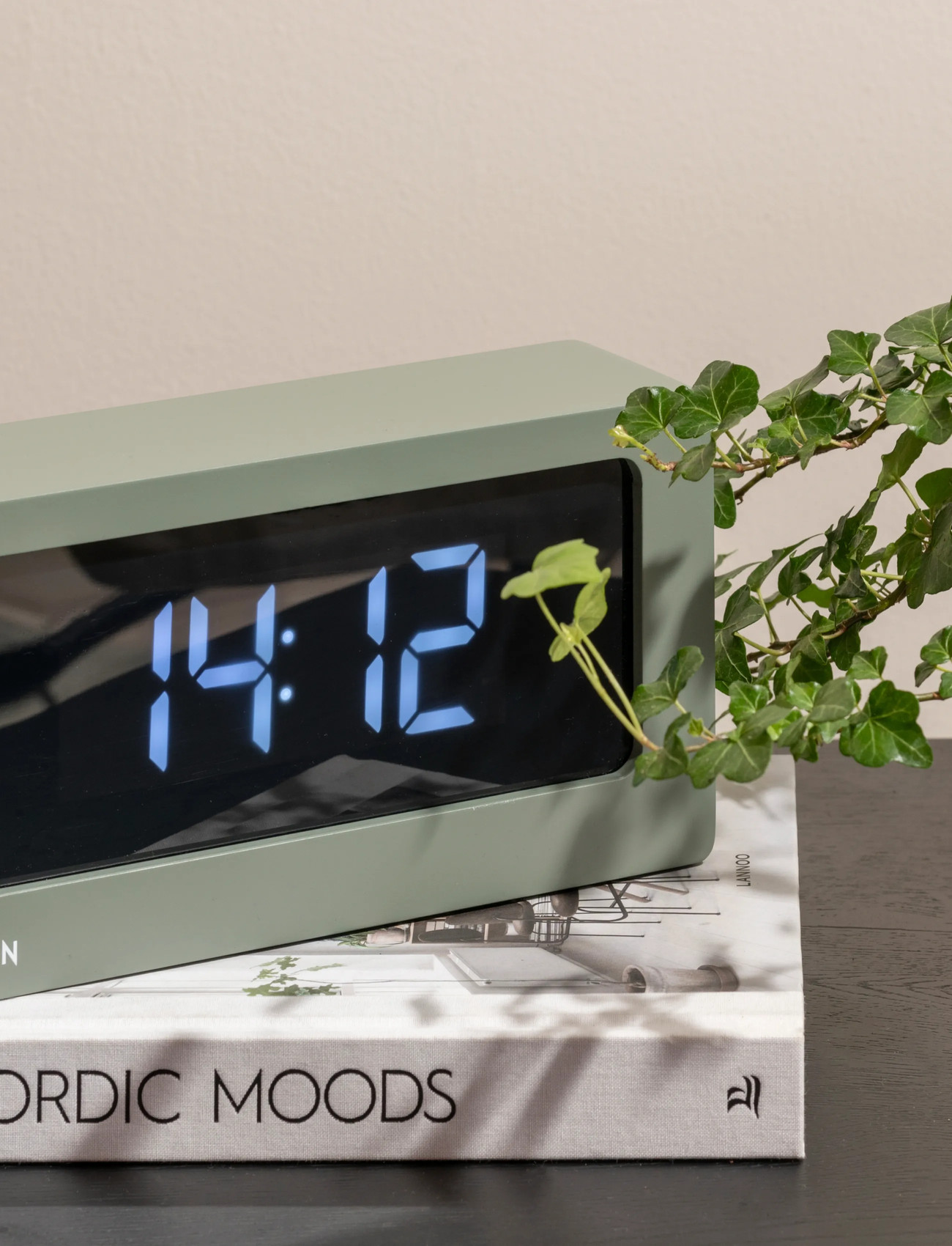 KARLSSON Alarm Clock Boxed Led Jungle Green, H 12.5 cm, Khaki green, Ure > Vækkeure, Unisex