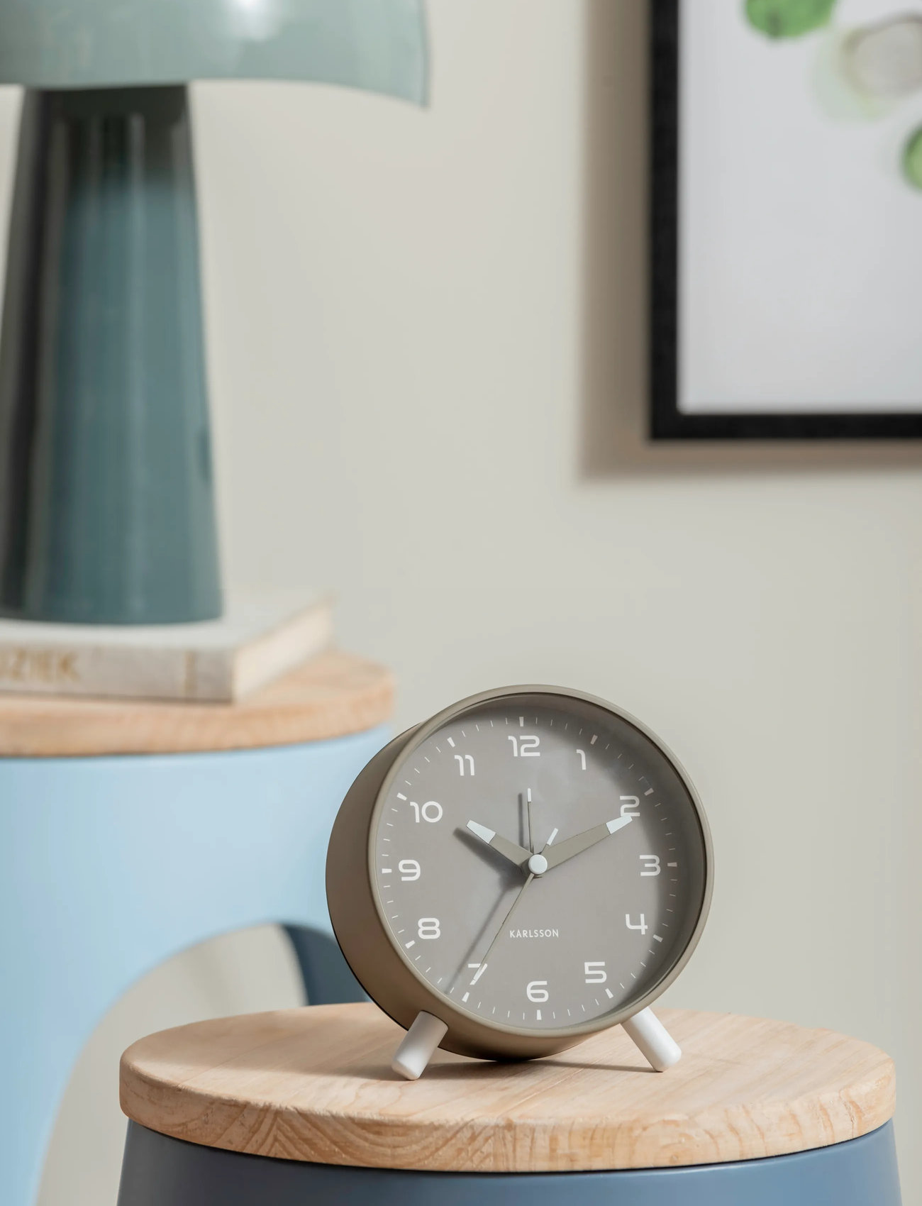 KARLSSON Alarm Clock Orgullo Dark Grey, W12 cm, Grey, Ure > Vækkeure, Unisex