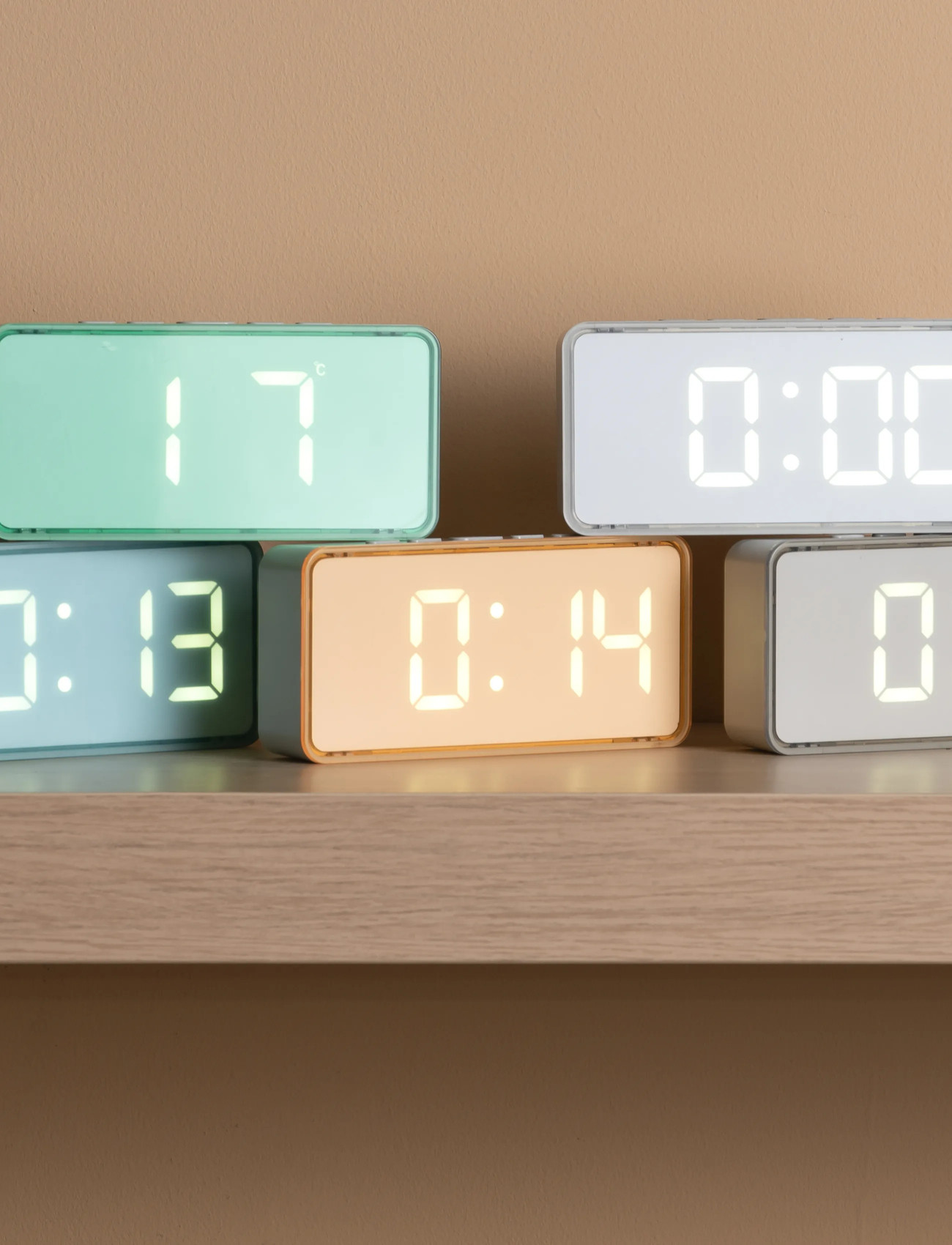 KARLSSON Alarm Clock Audaz, W14 cm, Green, Børneindretning > Ure, Børn