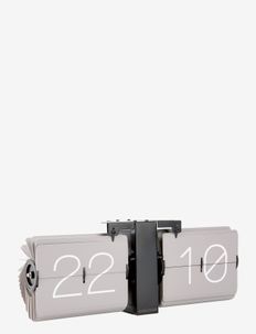 Flip clock No Case - uz kamīna un galda noliekami pulksteņi - warm grey