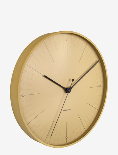 Karlsson Wall Clock Index Mustard Yellow 71 25 Large Selection Of Styles Booztlet Com - Brass Wall Clock Large
