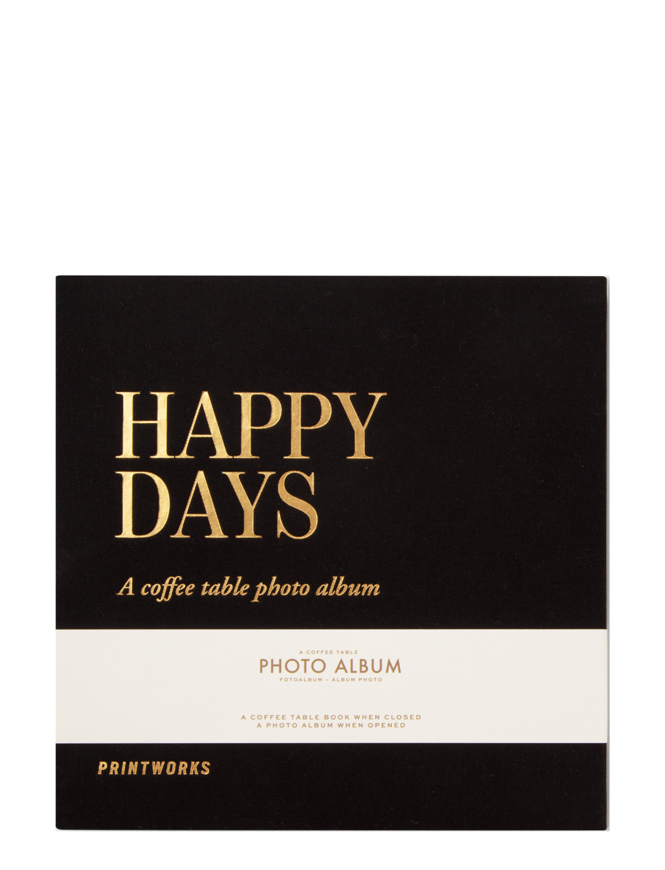 Photo Album - Happy Days Black Home Decoration Photo Albums Black PRINTWORKS