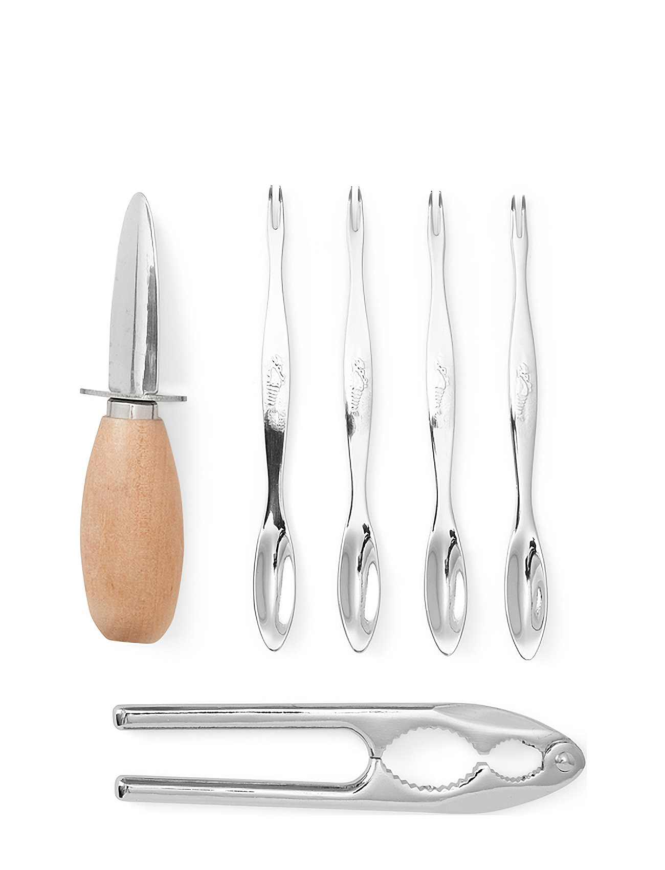 The Essentials - Seafood Tools Home Tableware Cutlery Seafood Cutlery Sets Silver PRINTWORKS