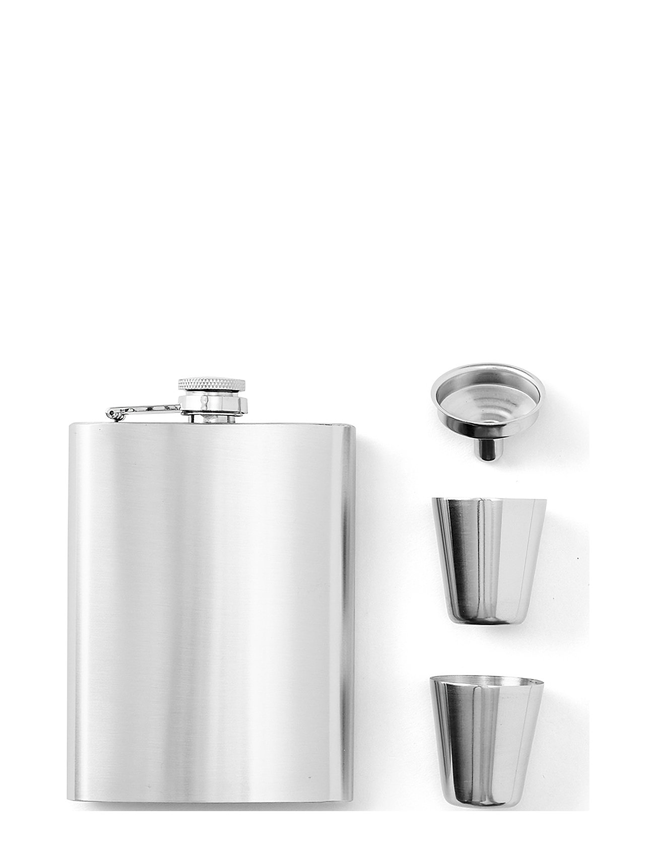The Essentials - Hip Flask Home Tableware Drink & Bar Accessories Shakers & Cocktail Utensils Silver PRINTWORKS