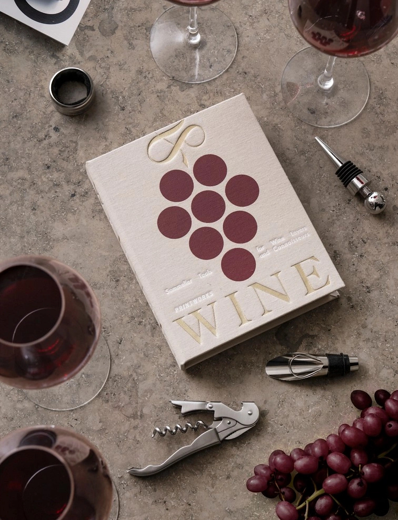 PRINTWORKS The Essentials - Wine Tools, Beige, One Size, Beige, Tilbehør Til Drinks Og Barer > Flaskeåbnere Og Vinpropper, Unisex