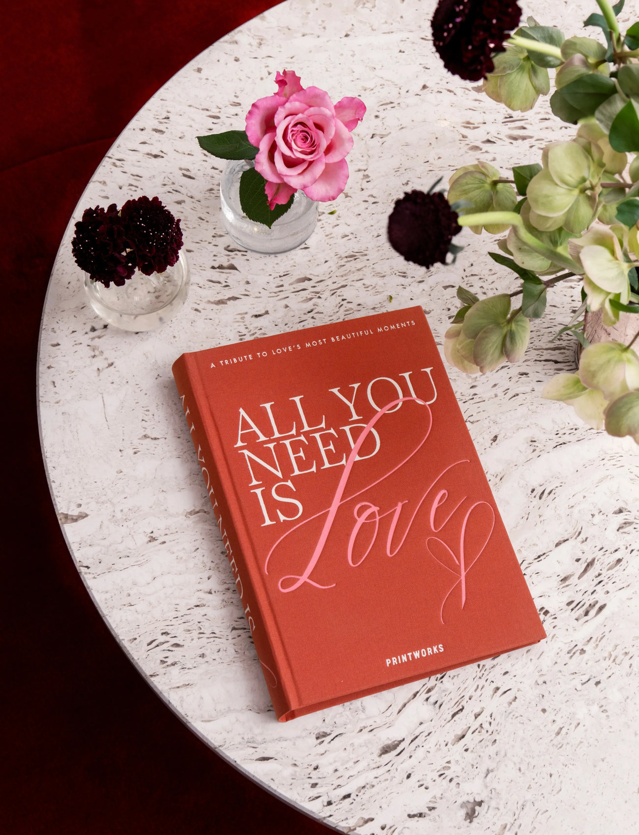 PRINTWORKS Photo Book All You Need Is Love, Orange, One Size, Orange, Dekoration > Bøger, Unisex