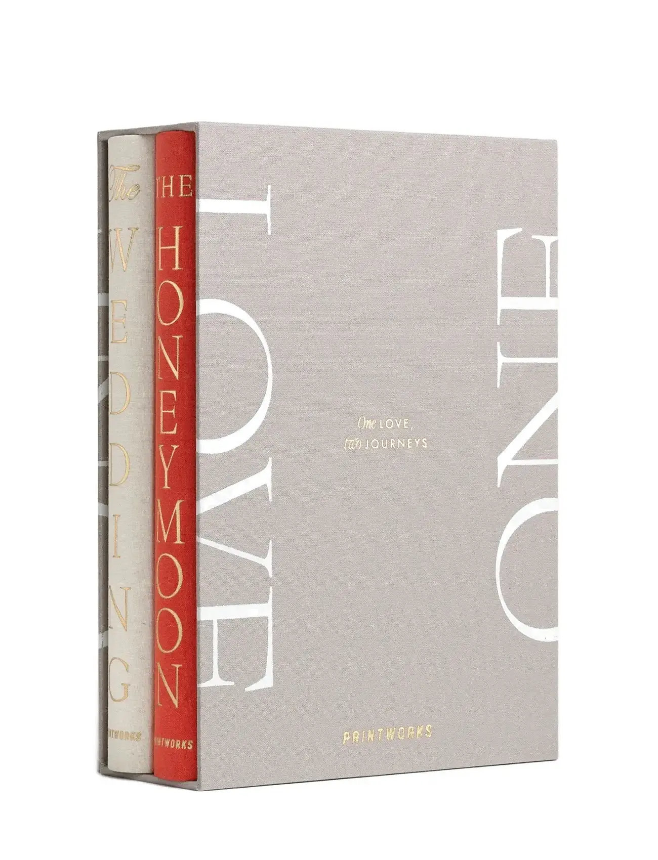 PRINTWORKS Photo Book Wedding 2-Pack - One Love, One Size, Grey, Dekoration > Bøger, Unisex