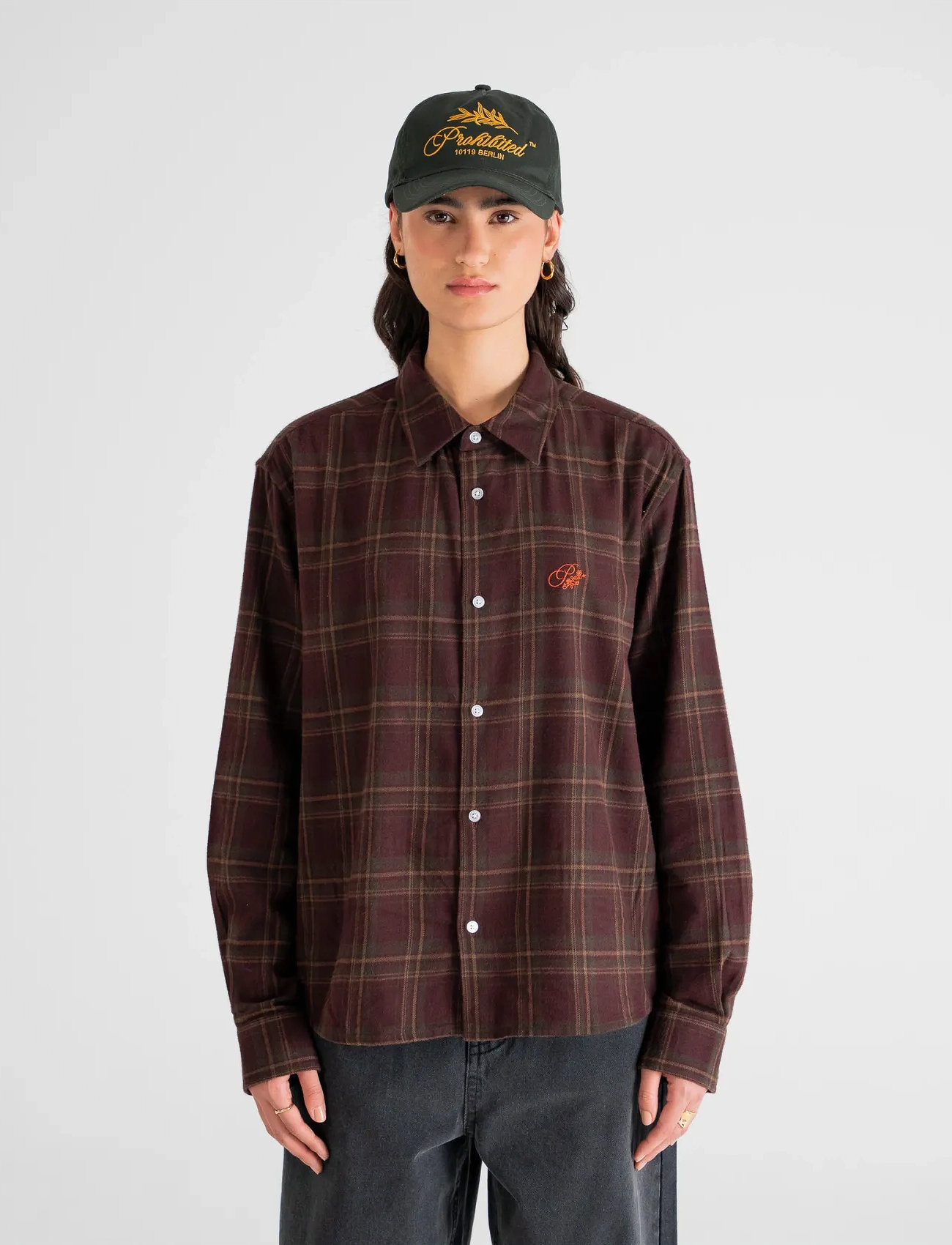 Prohibited Timber Flannel Shirt, XL, Brown, Shirts > Checkered Shirt, Herre
