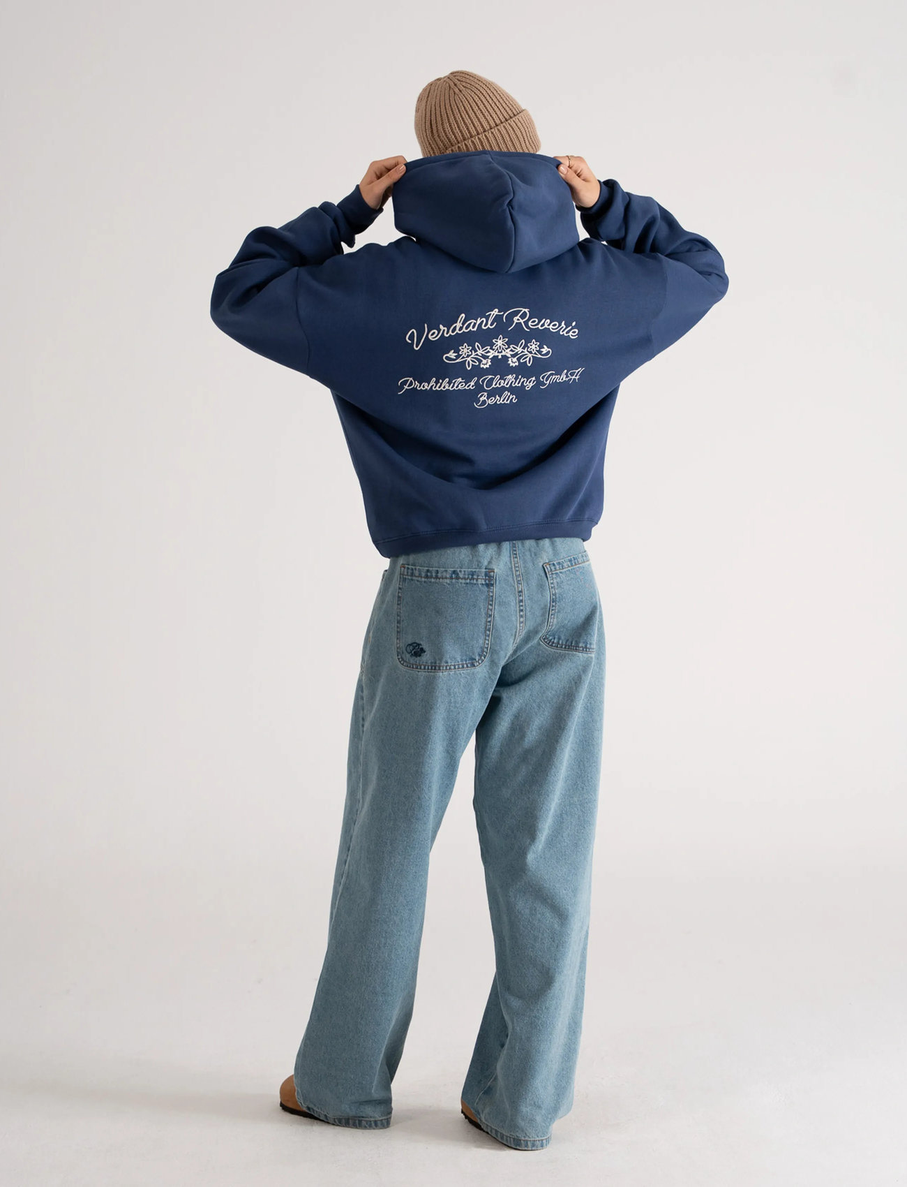 Prohibited Verdant Reverie Hoodie, XXL, Blue, Sweatshirts & Hættetrøjer > Hættetrøjer, Herre