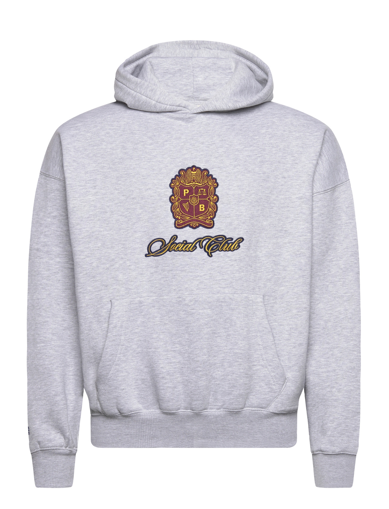PROHIBITED Emblem Patch Hoodie Grau - M - Herren