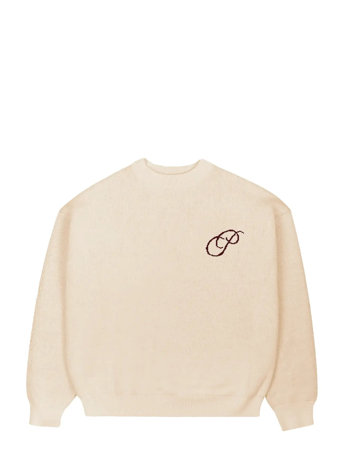 PROHIBITED Initial Knit Pullover Cream - L - Damen