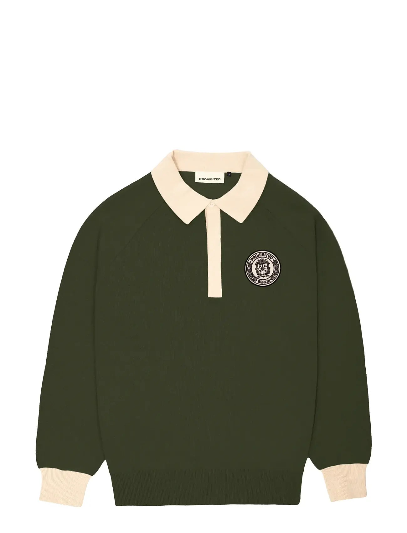 PROHIBITED Cup Strick Jersey Grün - XL - Damen