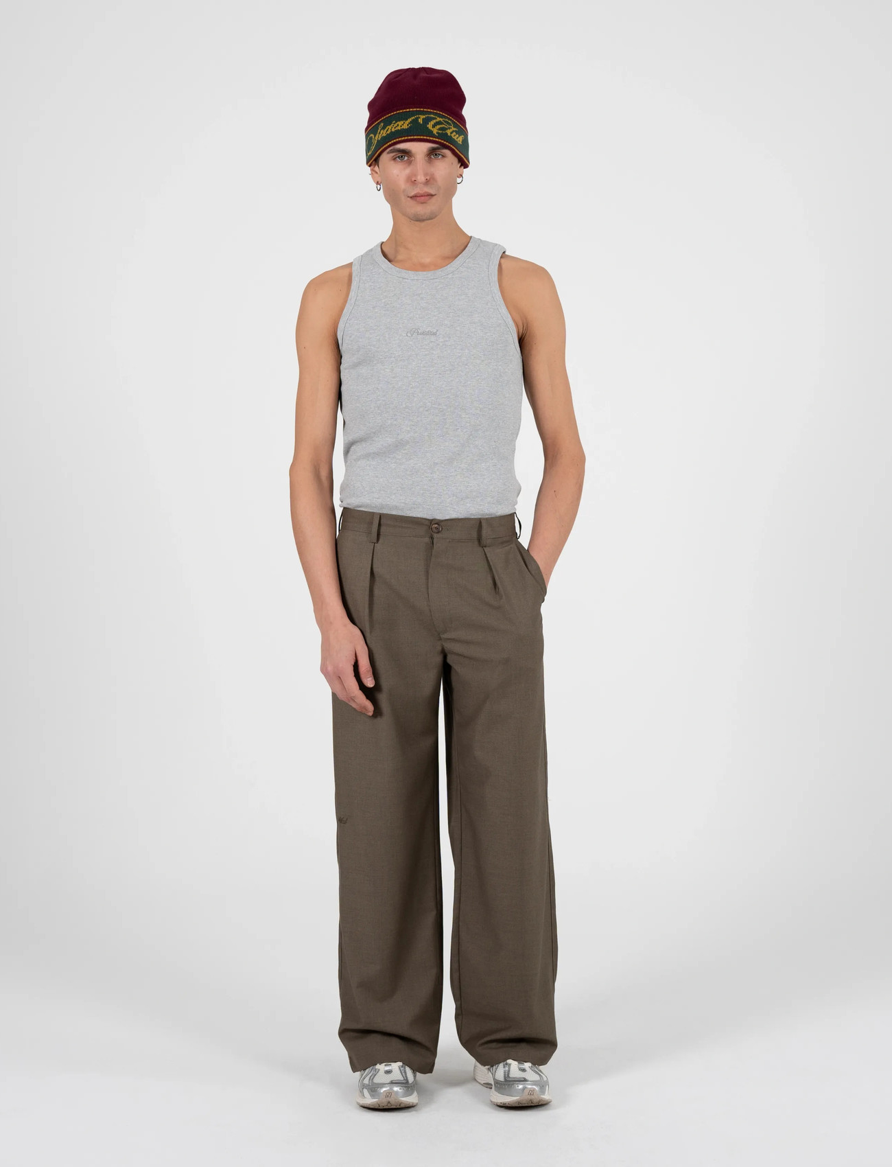 Prohibited Soho Pleated Pants Vintage Khaki, 30, Brown, Bukser > Afslappet, Herre