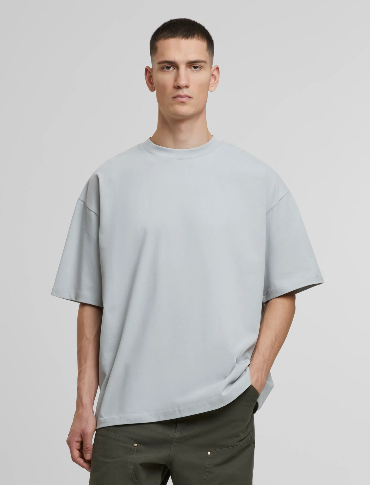 Prohibited Oversized Tee, XXL, Grey, T-Shirts > Kortærmede, Herre