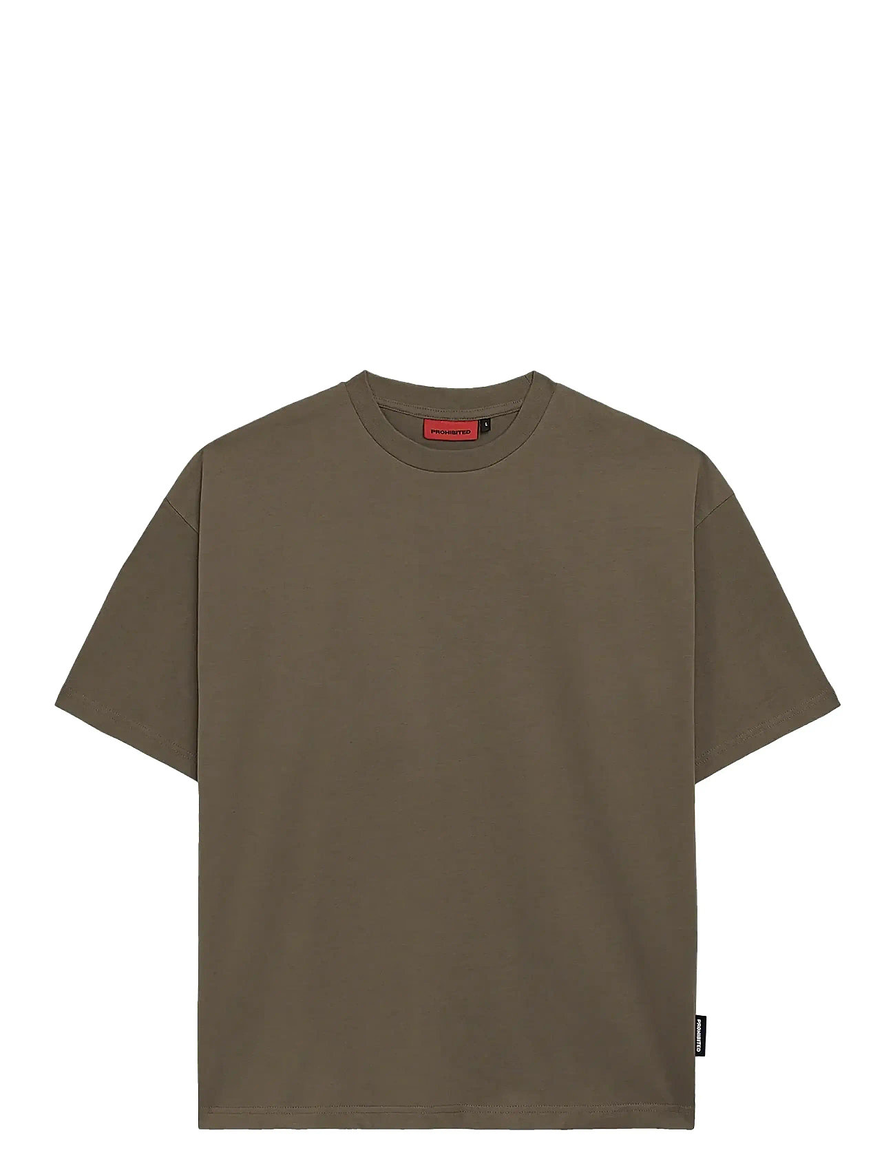PROHIBITED Oversized Tee Khaki - M - Damen