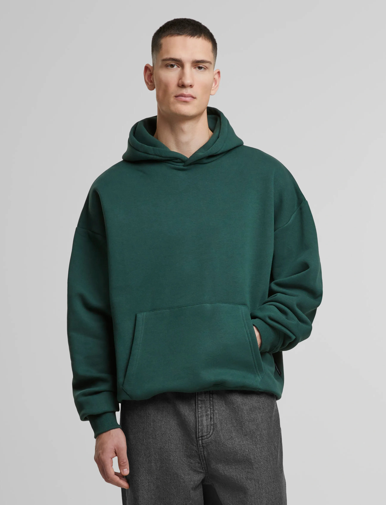 Prohibited Oversized Hoodie, L, Green, Sweatshirts & Hættetrøjer > Hættetrøjer, Herre