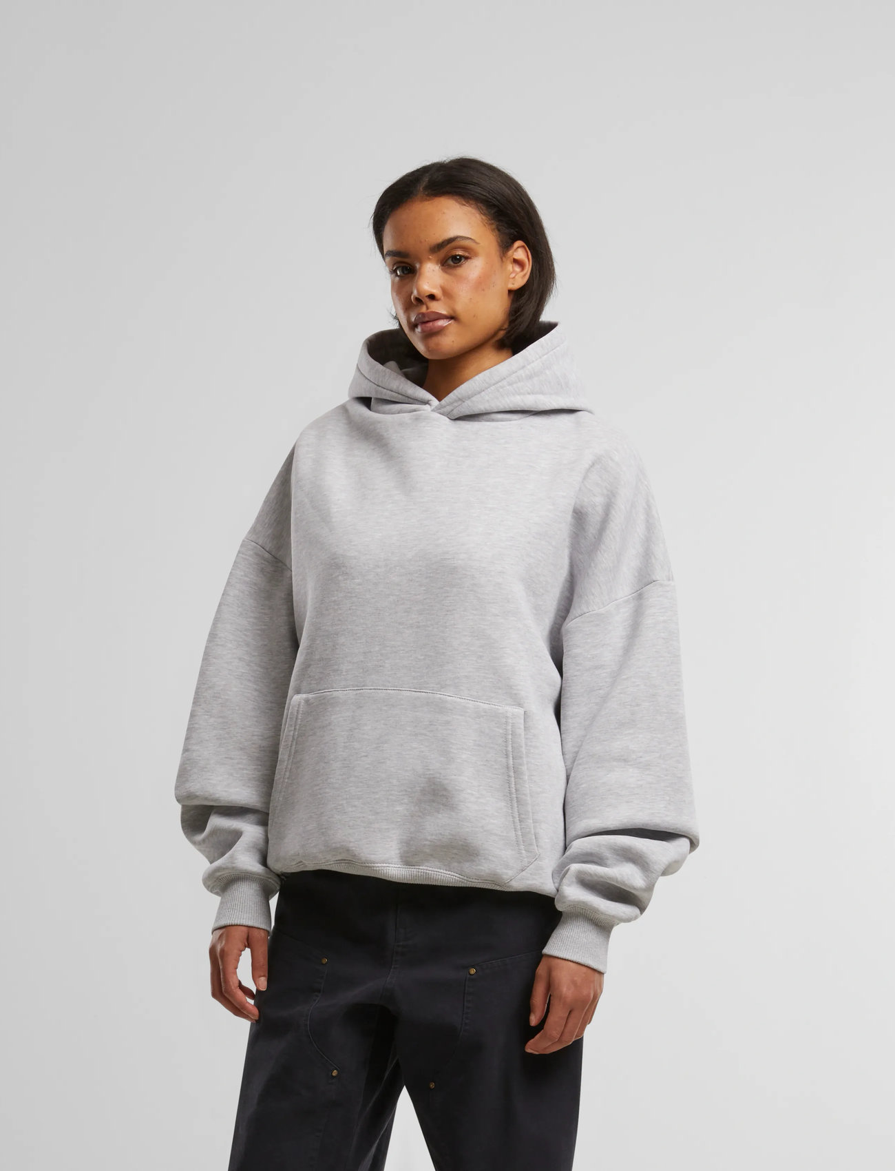 Prohibited Oversized Hoodie, M, Grey, Sweatshirts & Hættetrøjer > Hættetrøjer, Herre