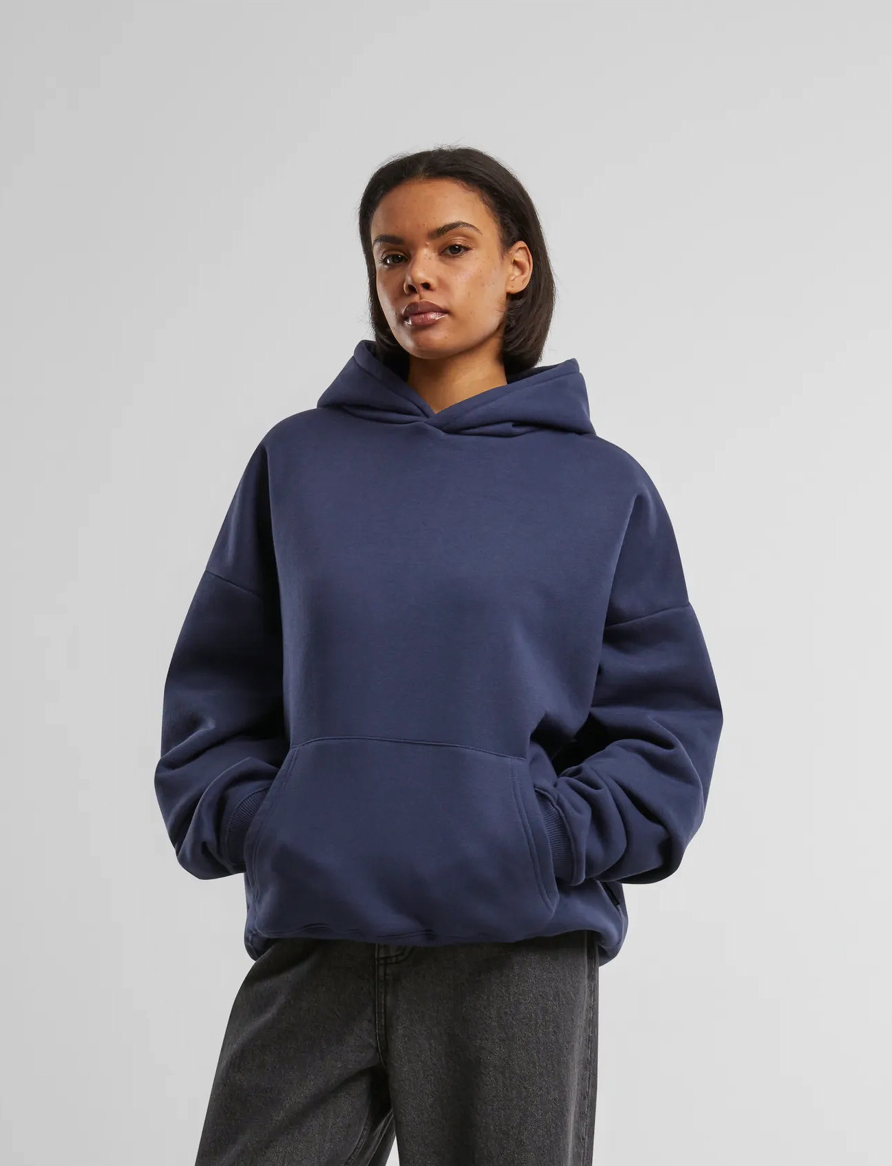 Prohibited Oversized Hoodie, L, Navy, Sweatshirts & Hættetrøjer > Hættetrøjer, Herre