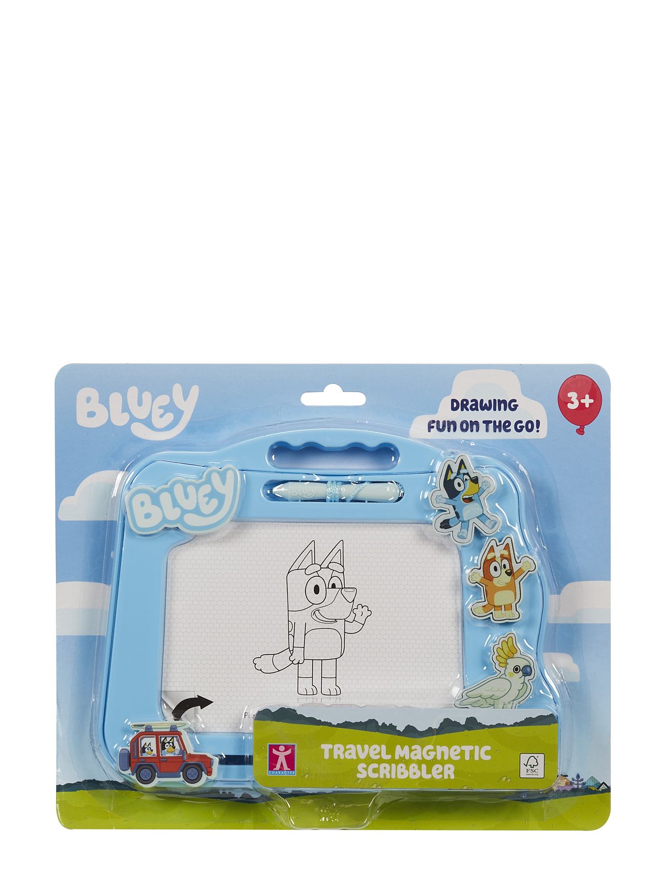 Bluey Travel Magnetic Scribbler Toys Creativity Drawing & Crafts Drawing Drawing Boards Multi/patterned Bluey