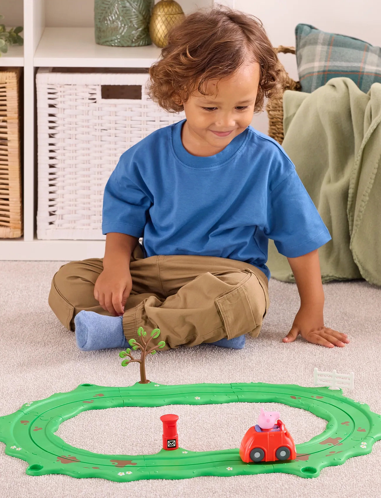 Gurli Gris Peppa Whizz Around Peppa Red Car, One Size, Red, Legetøjsbiler Og -Køretøjer > Racerbaner, Børn