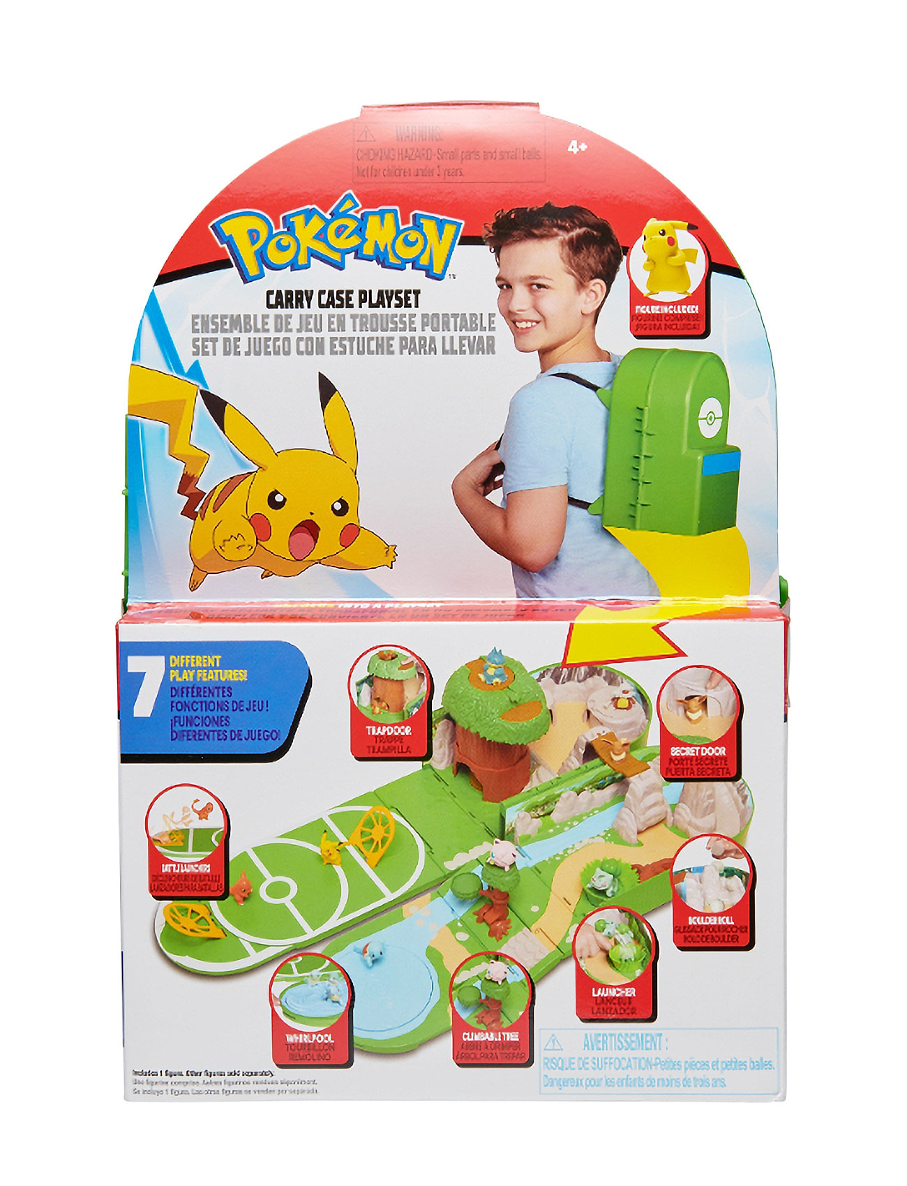 Pokemon Carry Case Playset Toys Playsets & Action Figures Play Sets Multi/patterned Pokemon