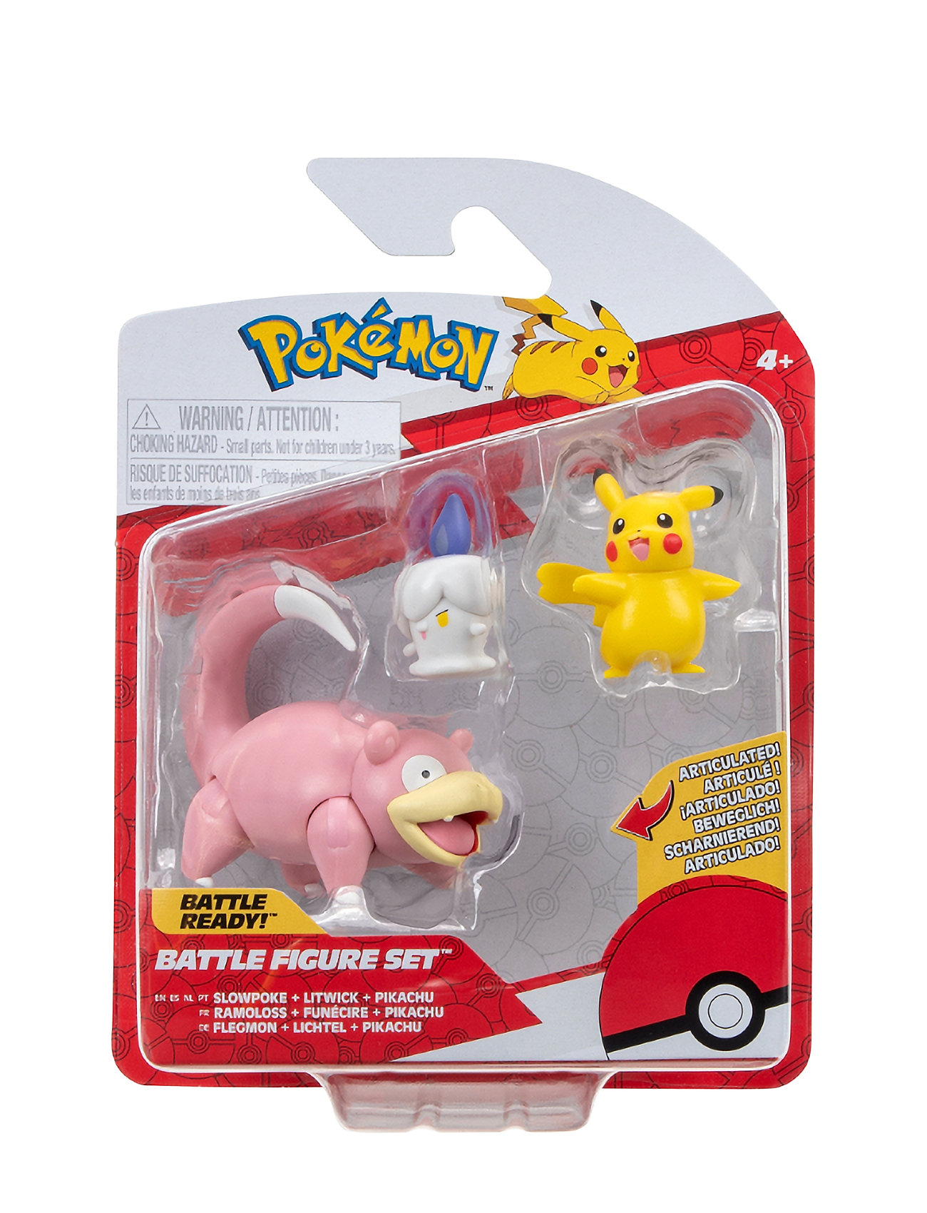 Pokemon Battle Figure 3 Pk Pikachu Female Toys Playsets & Action Figures Action Figures Multi/patterned Pokemon