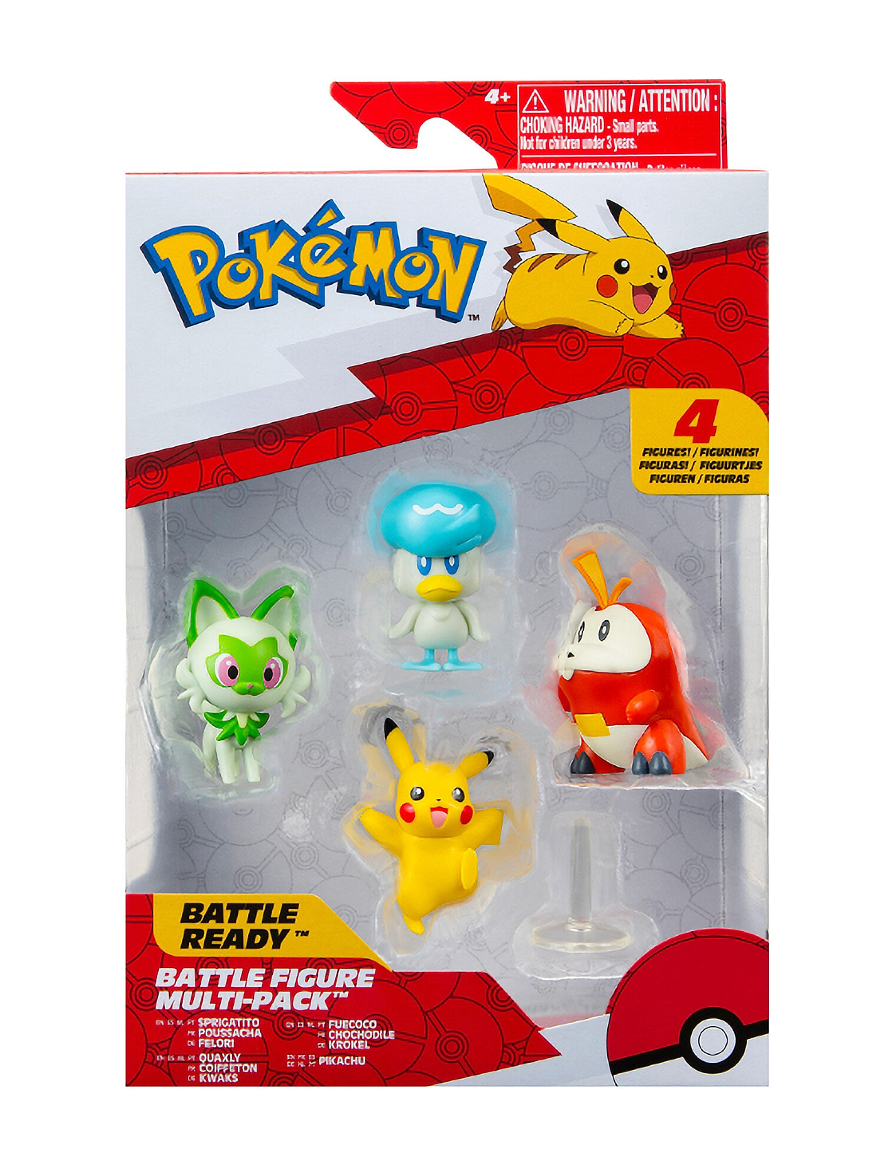 Pokemon Battle Figure Gen Ix 4 Pk Toys Playsets & Action Figures Action Figures Multi/patterned Pokemon