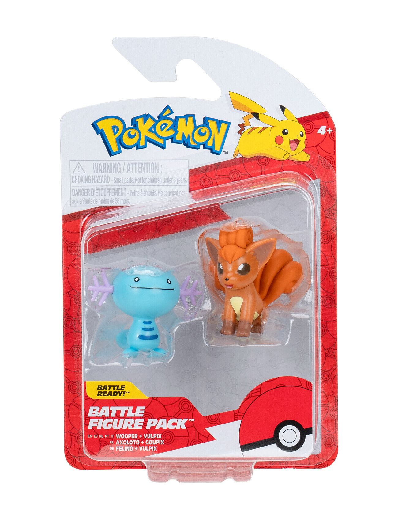 Pokemon Battle Figure Wooper And Vulpix Toys Playsets & Action Figures Action Figures Multi/patterned Pokemon