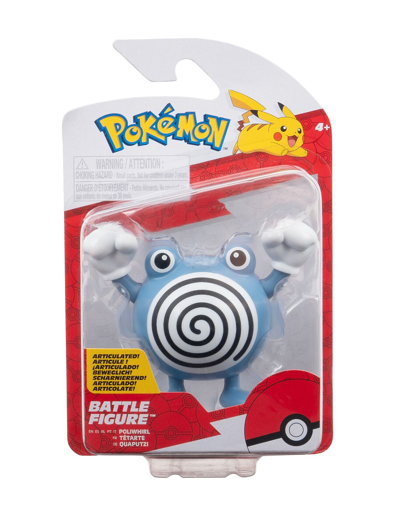 Pokemon Battle Figure Poliwhirl Toys Playsets & Action Figures Action Figures Multi/patterned Pokemon